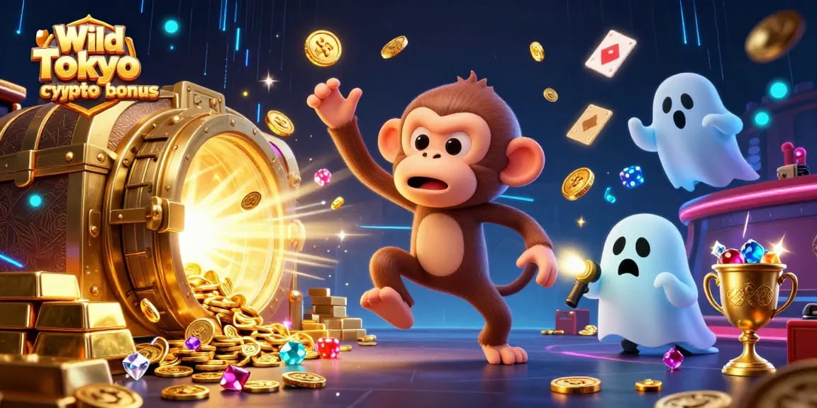 Gioca con il bonus di benvenuto Wild Tokyo crypto: un'avventura nel casinò tra oro e luce.