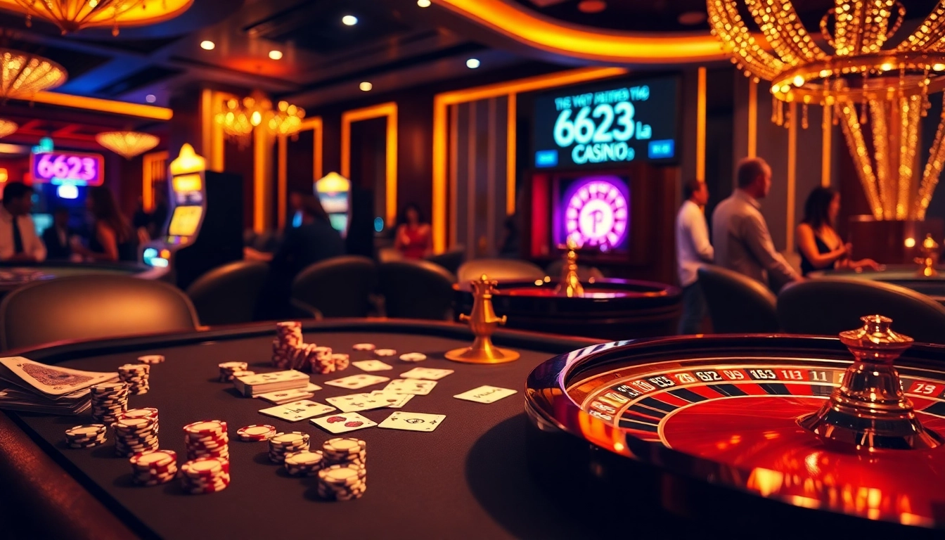 Experience thrilling gameplay at 6623 la ✔ casino with vibrant poker tables and exciting roulette.