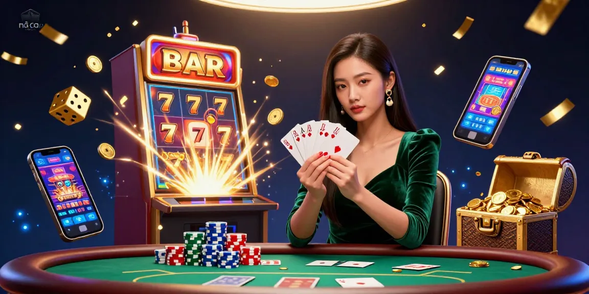 Experience the thrill of the nhà cái ok9 with a stunning poker scene and casino elements!