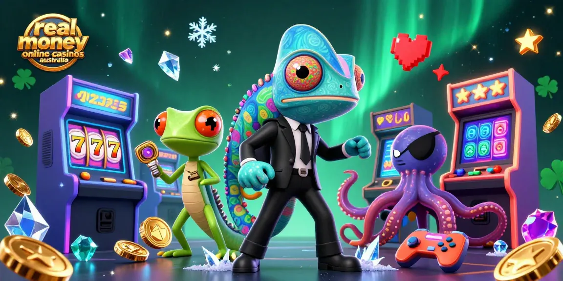 Engage with real money online casinos Australia featuring vibrant characters and exciting slot games.