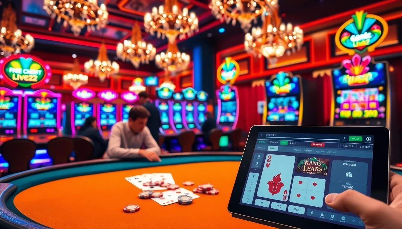 Experience winning moments with free credit live22 at glamorous casino games.
