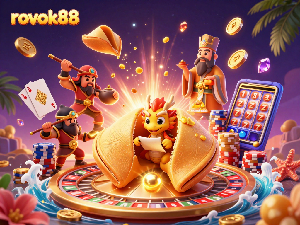 Engage with rokok88's thrilling casino features, showcasing a vibrant gaming atmosphere.
