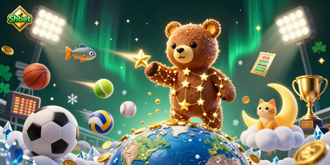 Win big with Shbet as bright stars and sports elements create an exciting casino experience.