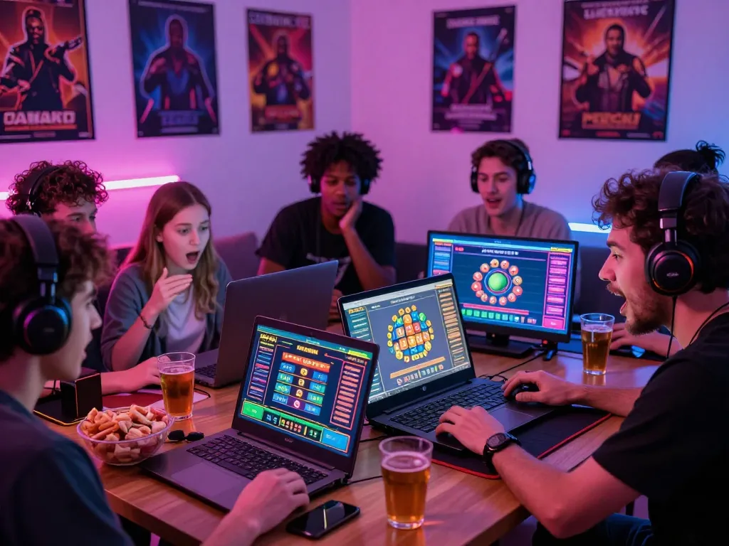 Players engaging in đánh lô online with excitement during a live lottery draw.