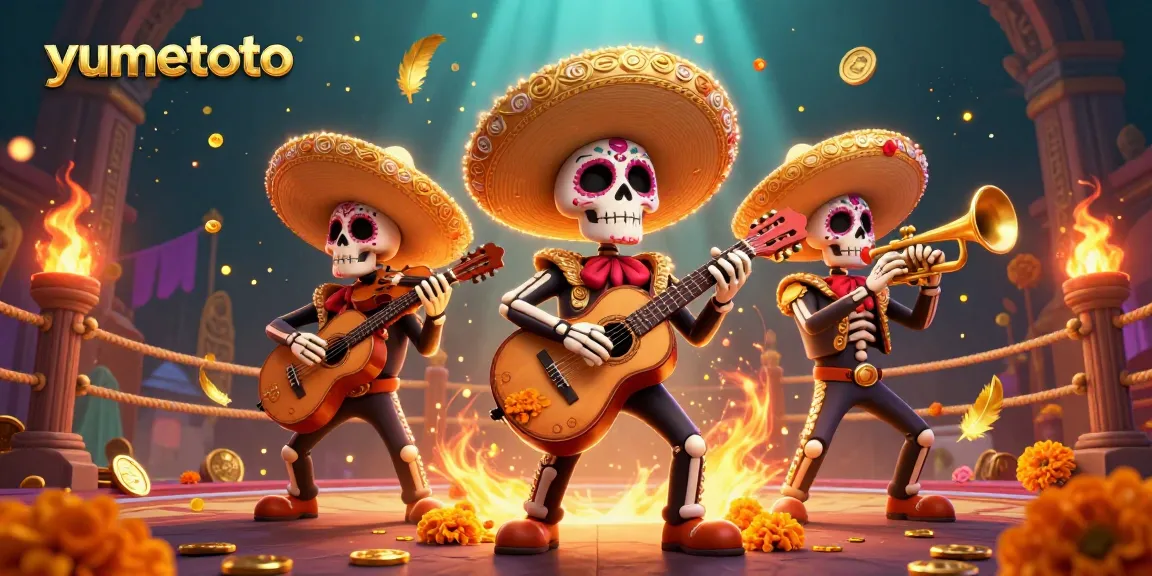 Experience thrilling gameplay with yumetoto featuring a vibrant mariachi band set in a dynamic casino scene.