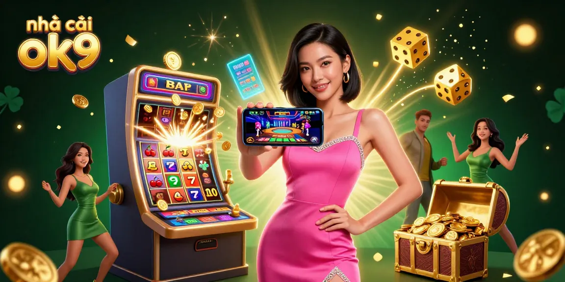 Experience thrilling games at nhà cái ok9 with stunning visuals and enticing jackpots in this dynamic casino scene.
