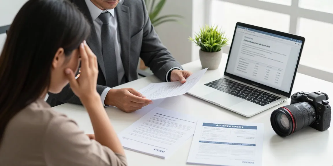 Client consultation on the best timeshare exit companies in a supportive office setting.