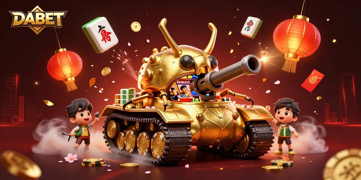 Experience the thrilling games at DABET with a vibrant illustration of a magical casino scene.