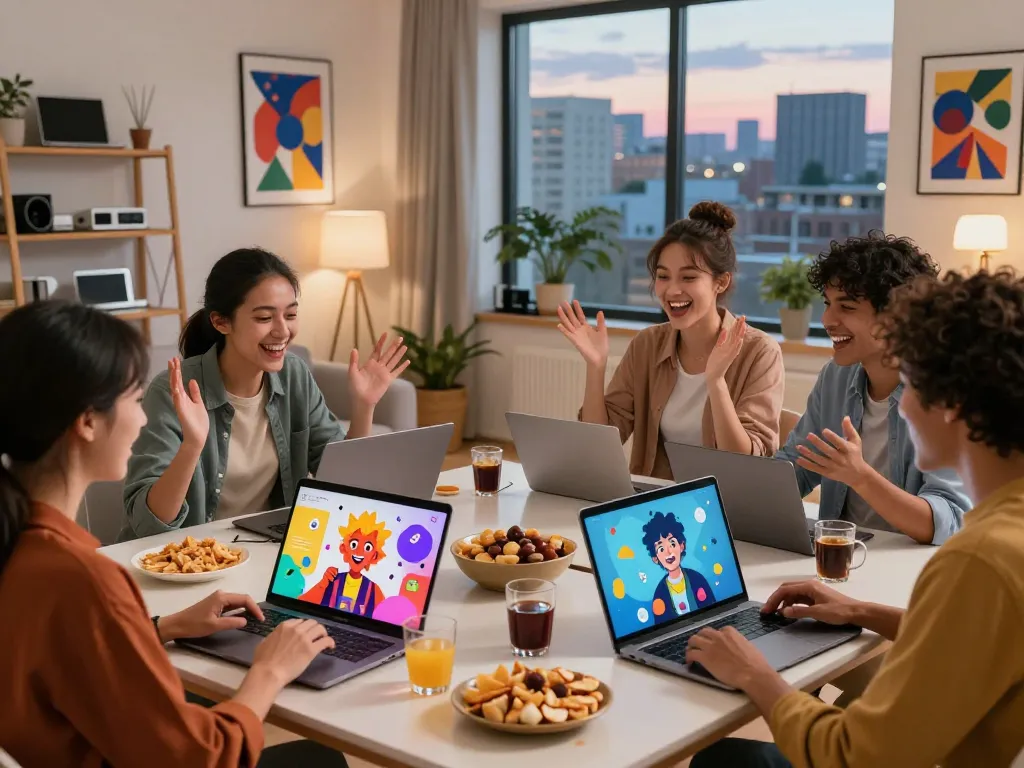Users enjoying animated character AI chats, experiencing fun moments while developing a crush on virtual companions.