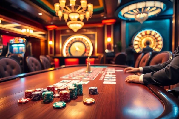 Experience the thrill of winning at 555win with vibrant casino gaming scenes and excitement.