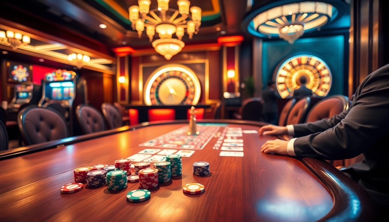 Experience the thrill of winning at 555win with vibrant casino gaming scenes and excitement.