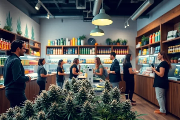 Besuch den Cannabis Shop Verband Lloret de Mar: Einladender Raum mit vielfältigen Produkten.