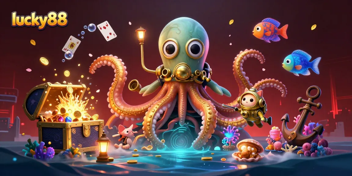 Experience thrilling wins at lucky88 with vibrant underwater treasures and characters.